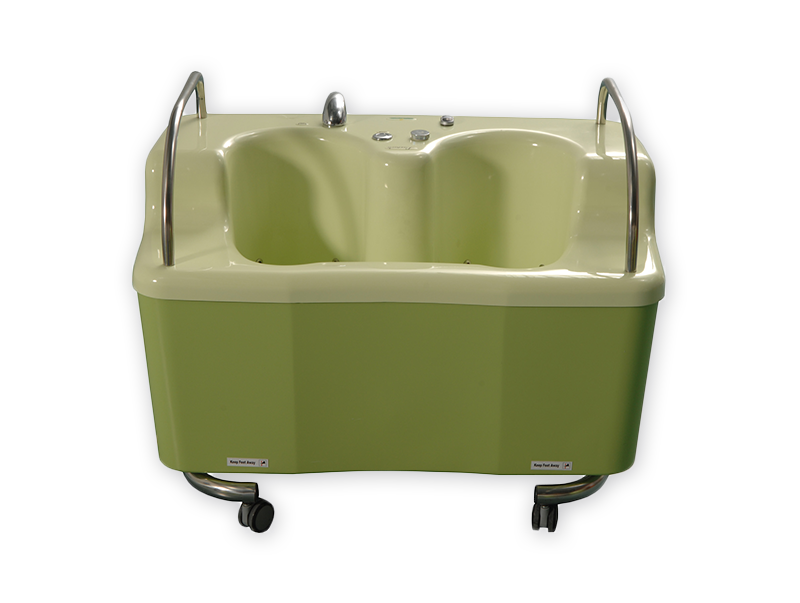 Výškovo nastaviteľná, mobilná hydromasážna vaňa pre dolné a horné končatiny s možnosťou podávania vírivých hudromasážnych kúpeľov.